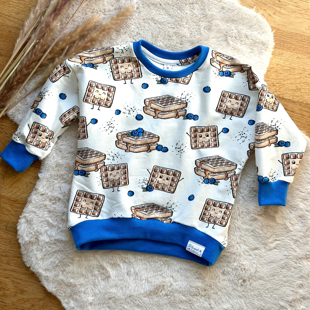 Sweater Bio Waffel Größe 86 von LAROAH