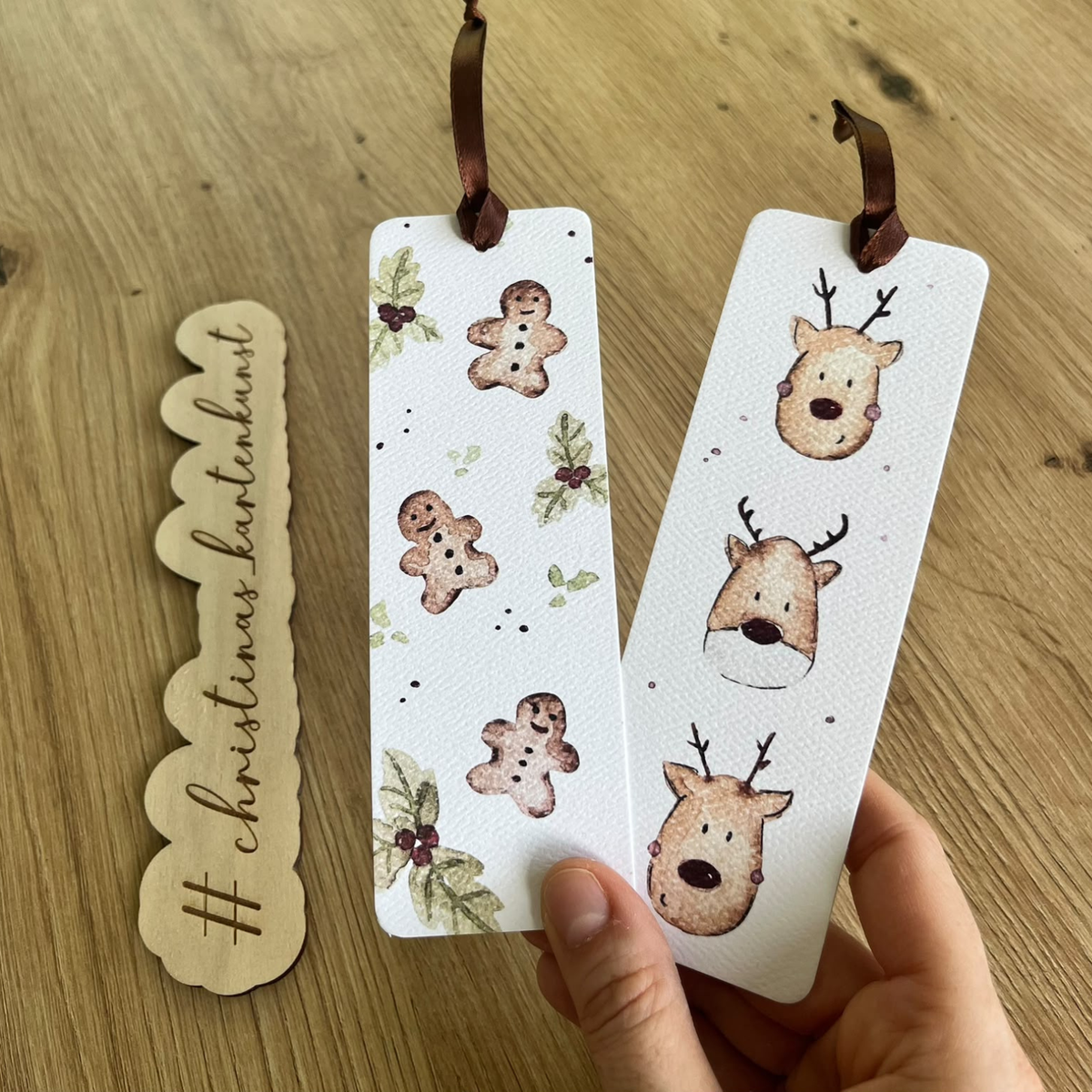 Weihnachtliche Lesezeichen von Christinas Kartenkunst