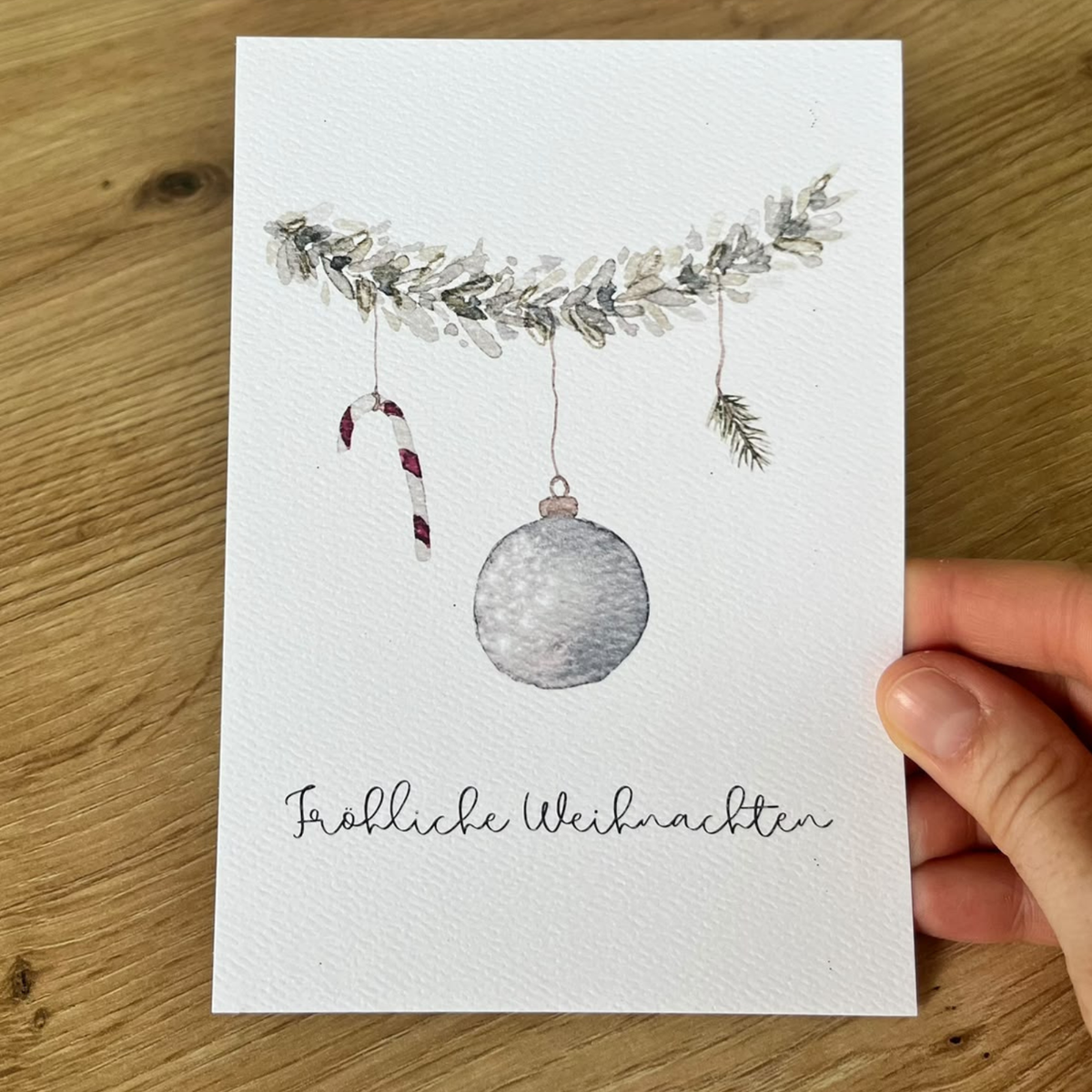 Grußkarte Fröhliche Weihnachten von Christinas Kartenkunst