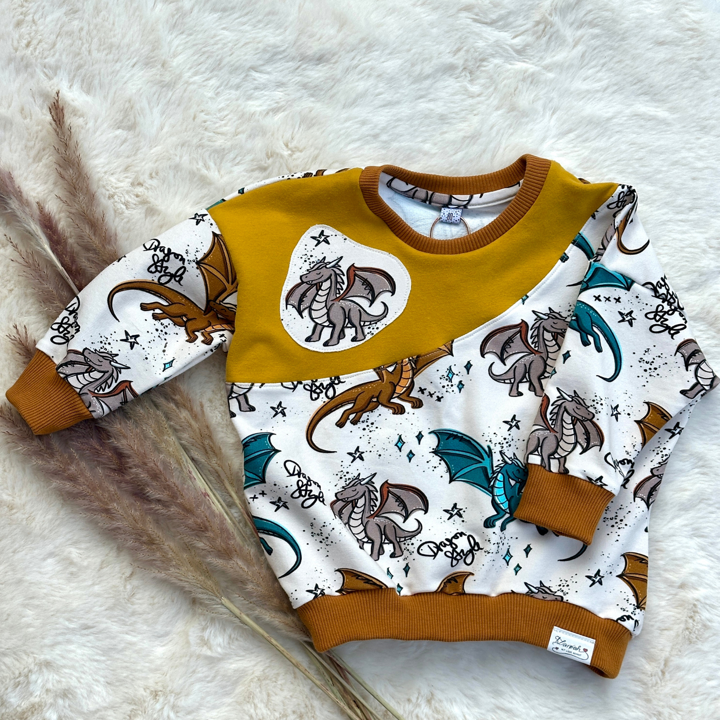 Sweater Bio Drache Größe von LAROAH
