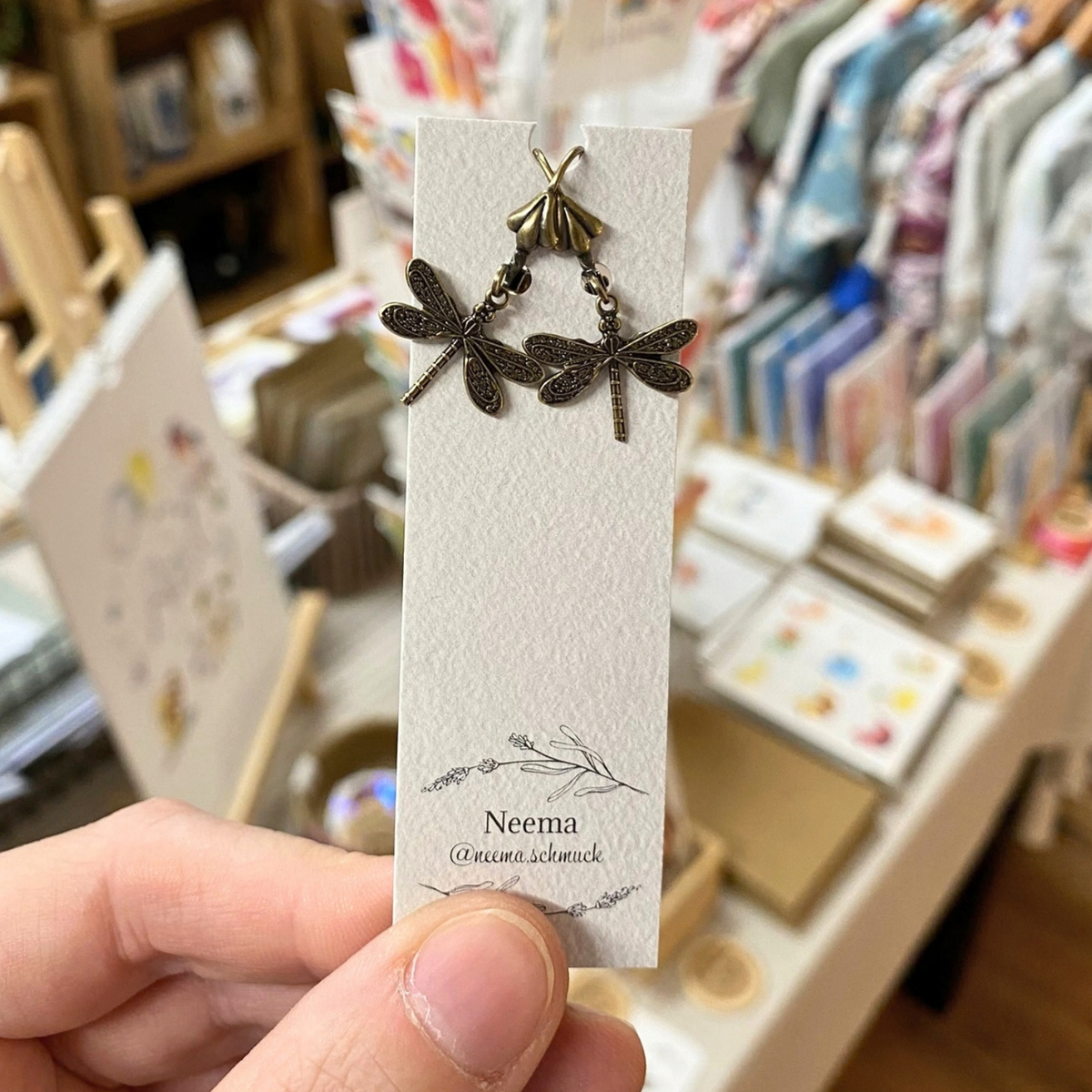 Ohrringe Libelle (OriLib) von Neema Schmuck
