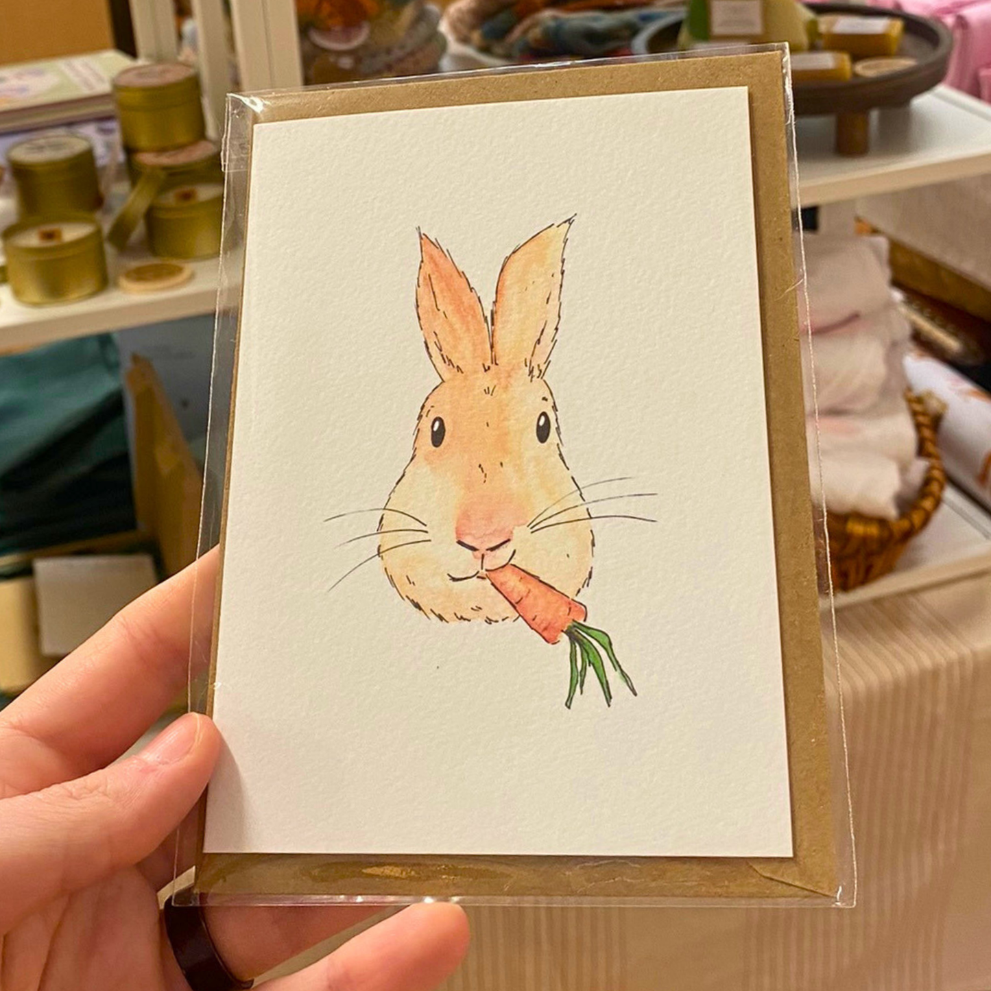 Grußkarte Hase von JT.art