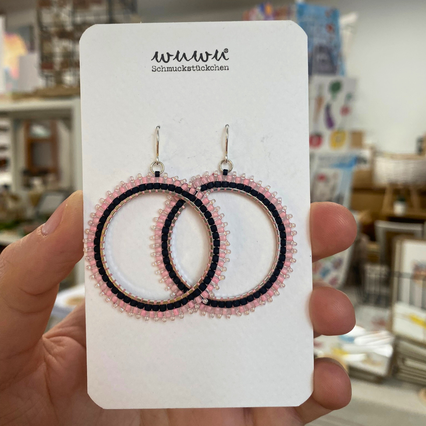Ohrring roser Hoop von Wuwu