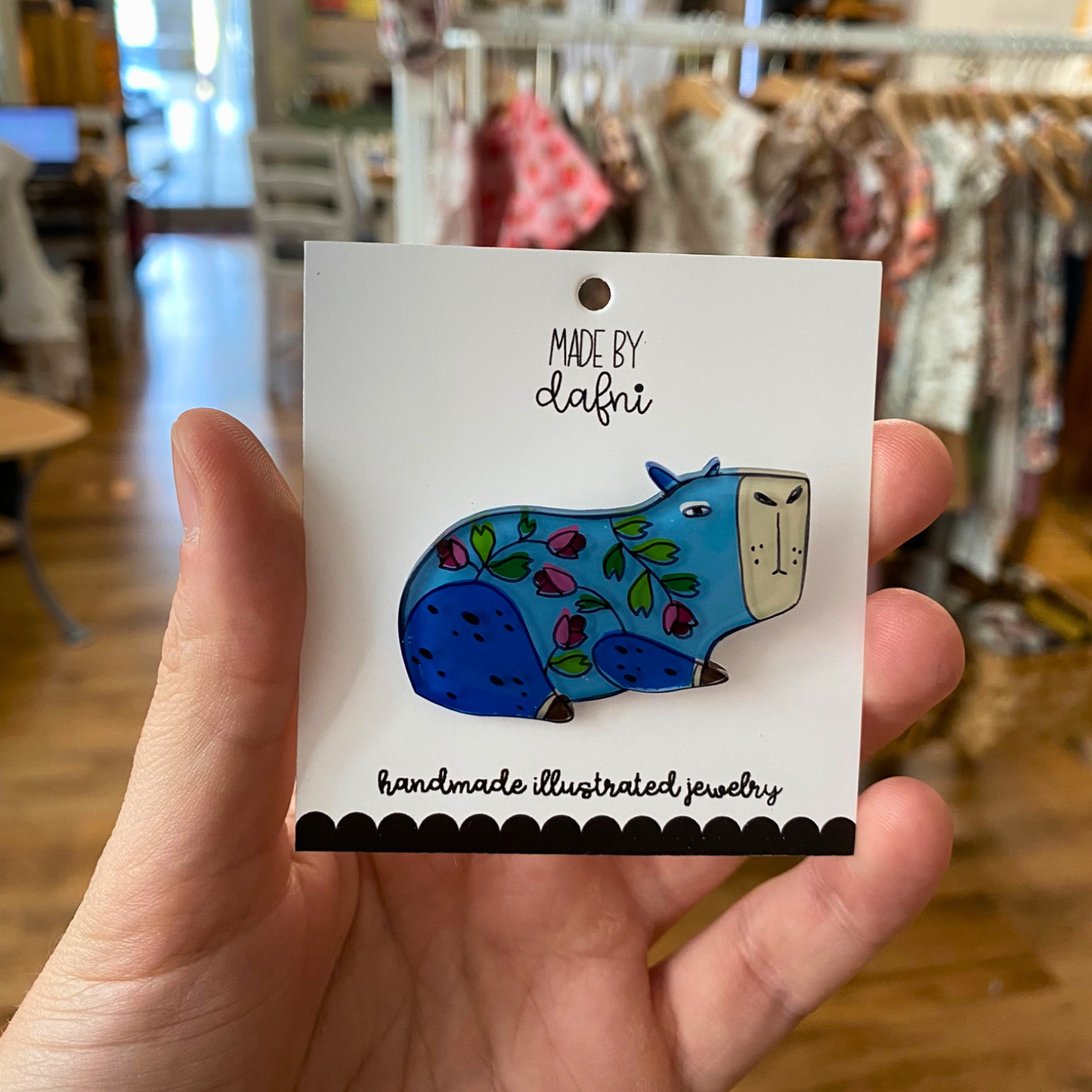 Brosche Capybara von madebydafni