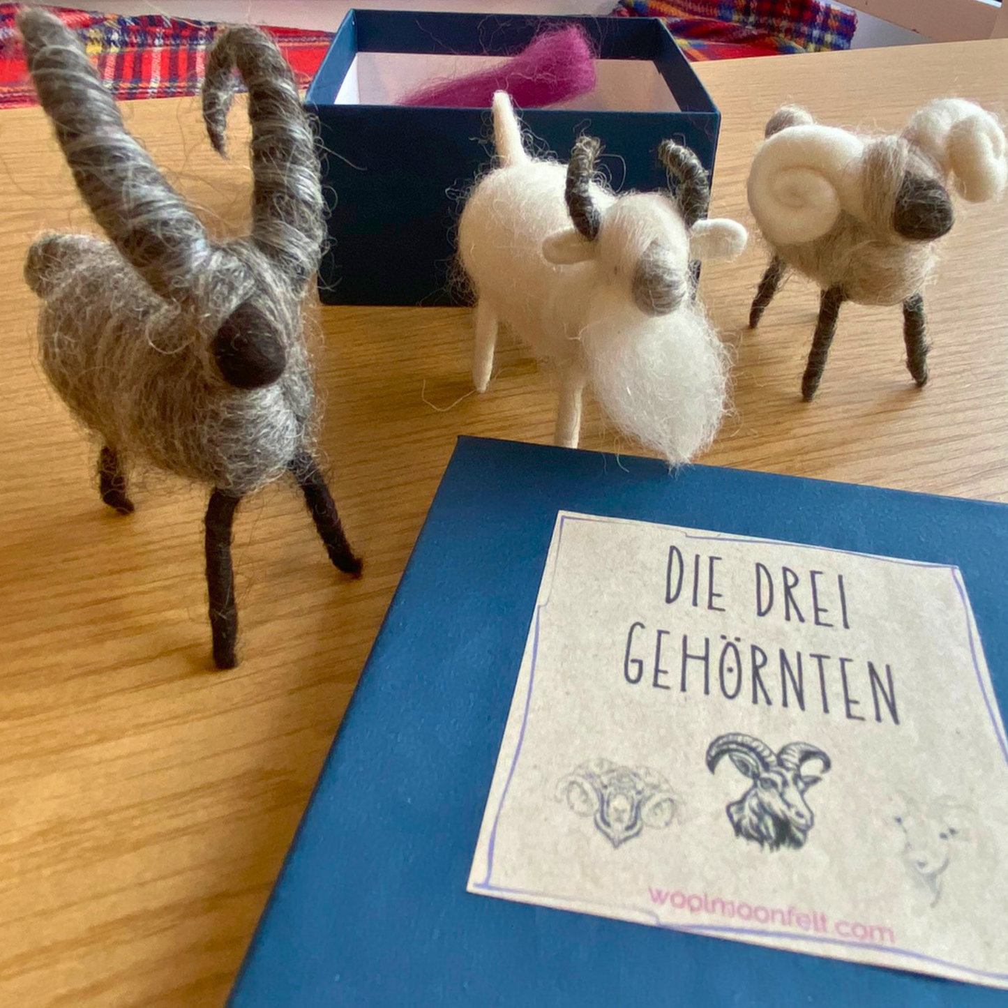 Die drei Gehörnten von WoolMoonFelt