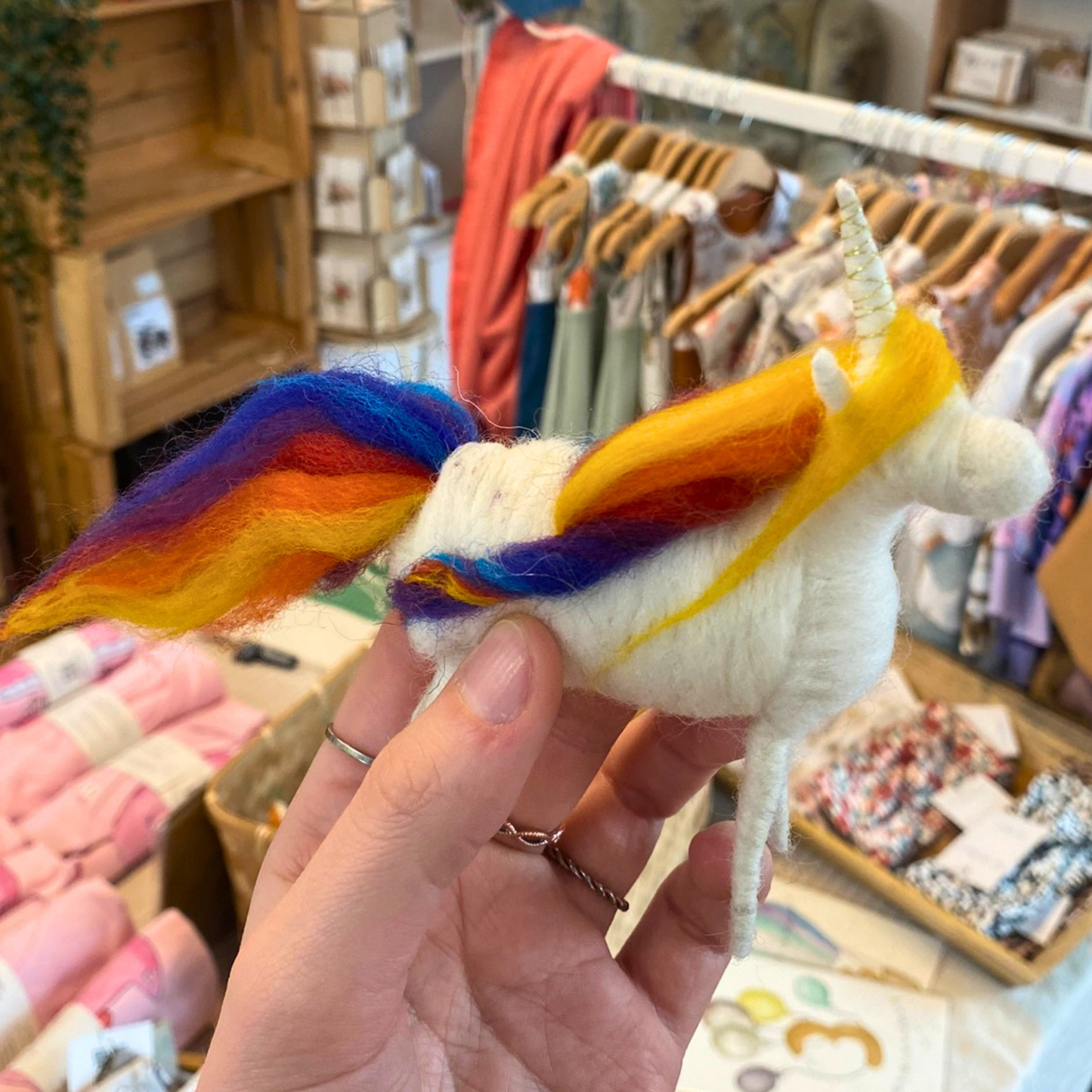 Filz Einhorn von WoolMoonFelt
