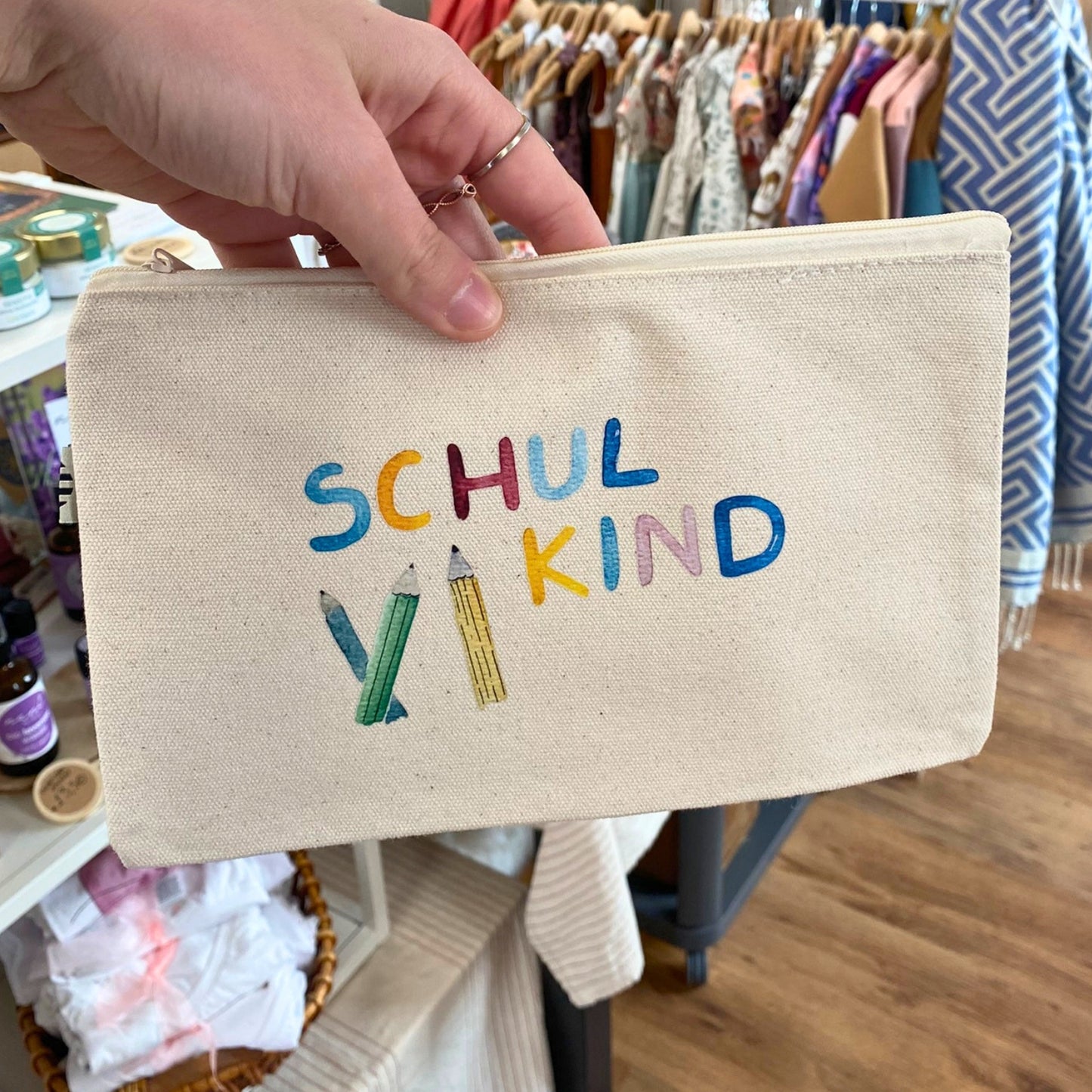 Stofftasche Schulkind von Christinas Kartenkunst