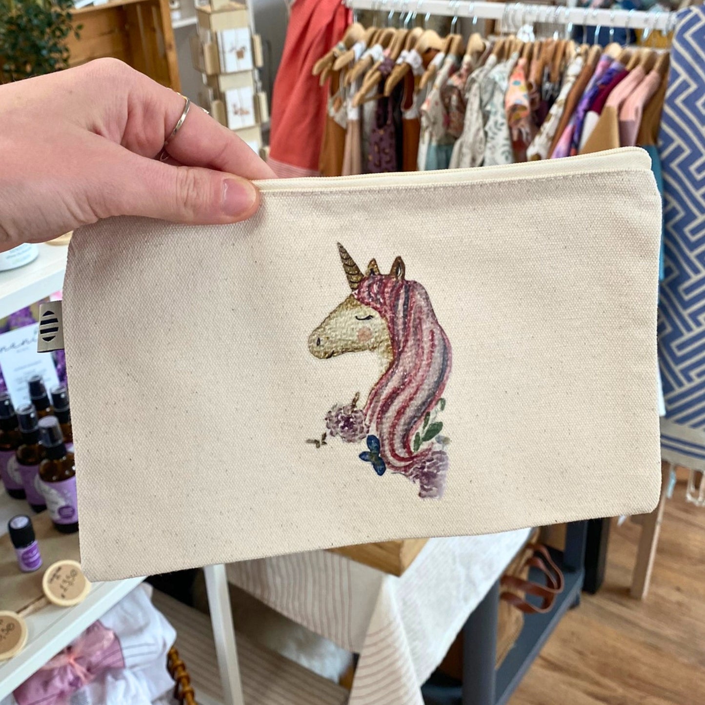 Stofftasche Einhorn von Christinas Kartenkunst