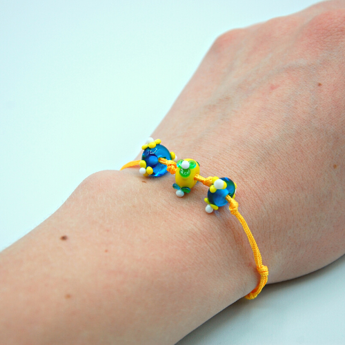 Glasperlen Armband