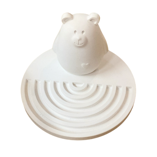 Glücksbär mit Untersetzer von Annas Kreativecke