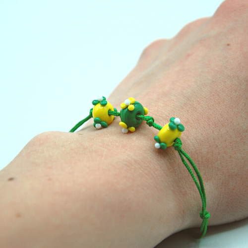Glasperlen Armband