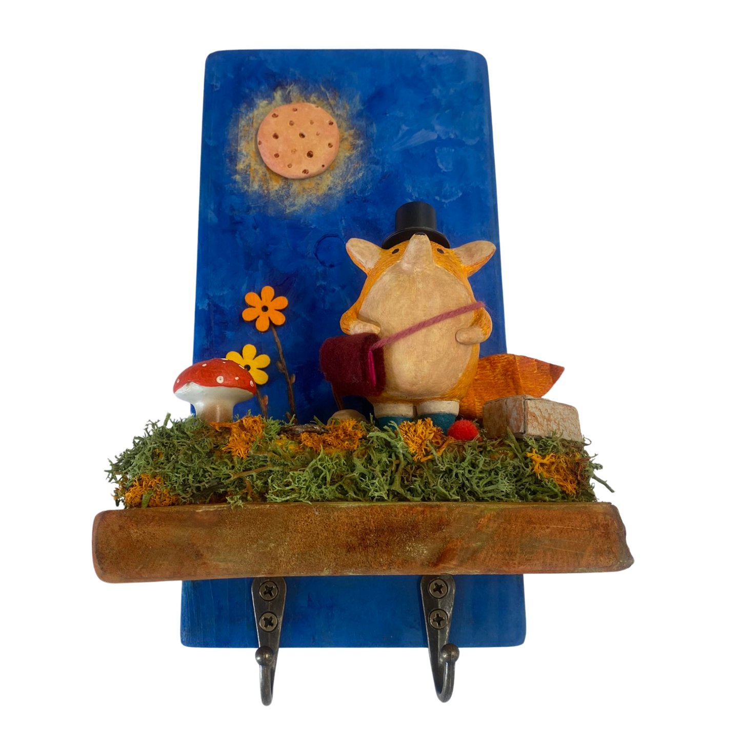 Wandhaken mit Tiermotiv – Handgemachtes Schlüsselbrett & Garderobe von Dr. Matachitos