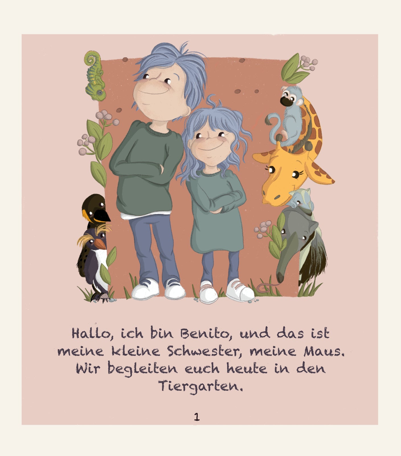 Kinderbuch: Benito und Maus entdecken den Tiergarten