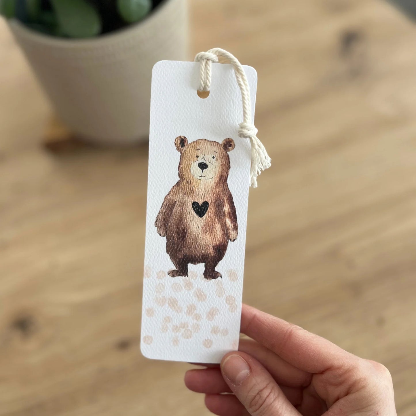 Lesezeichen Bär von Christinas Kartenkunst