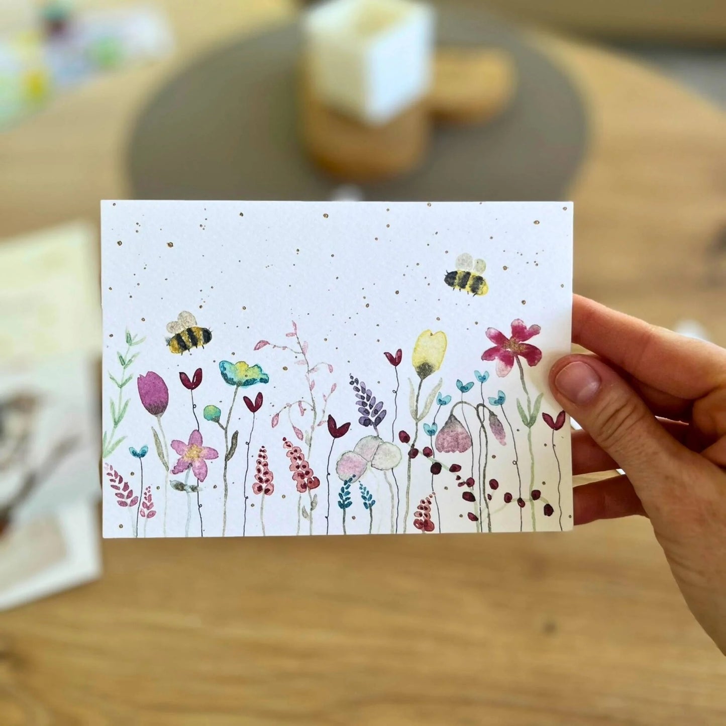 Grußkarte Blumenwiese von Christinas Kartenkunst
