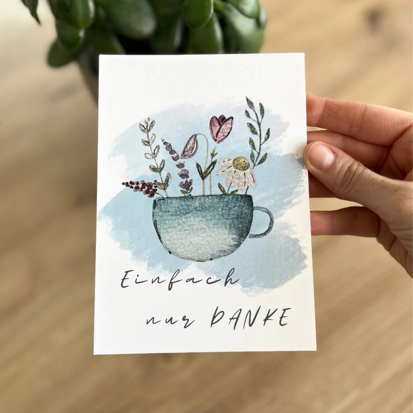 Grußkarte Einfach nur Danke von Christinas Kartenkunst