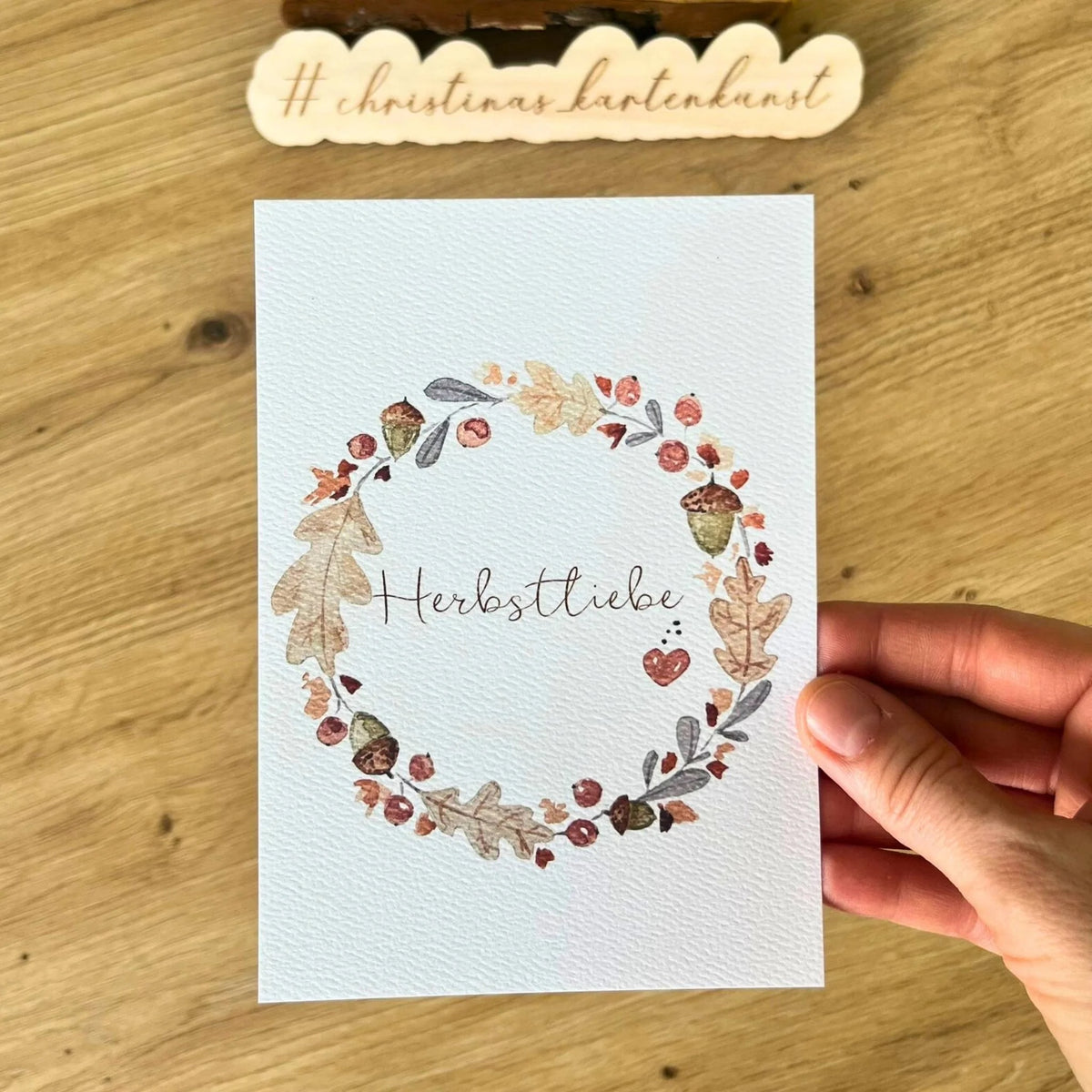 Grußkarte Herbstliebe von Christinas Kartenkunst