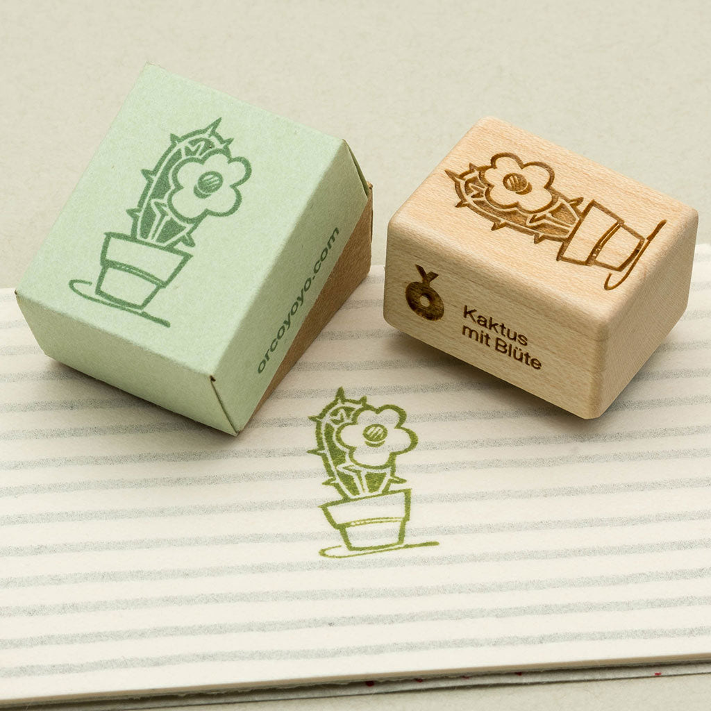 Stempel Kaktus mit Blüte von OrcOYoyo