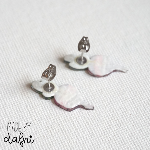 Ohrstecker Rote Beete von madebydafni