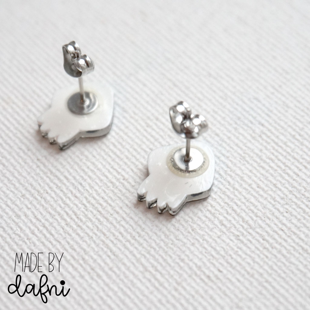 Ohrstecker Totenkopf von madebydafni