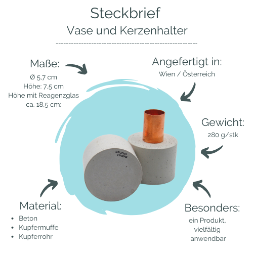 Vase und Kerzenhalter