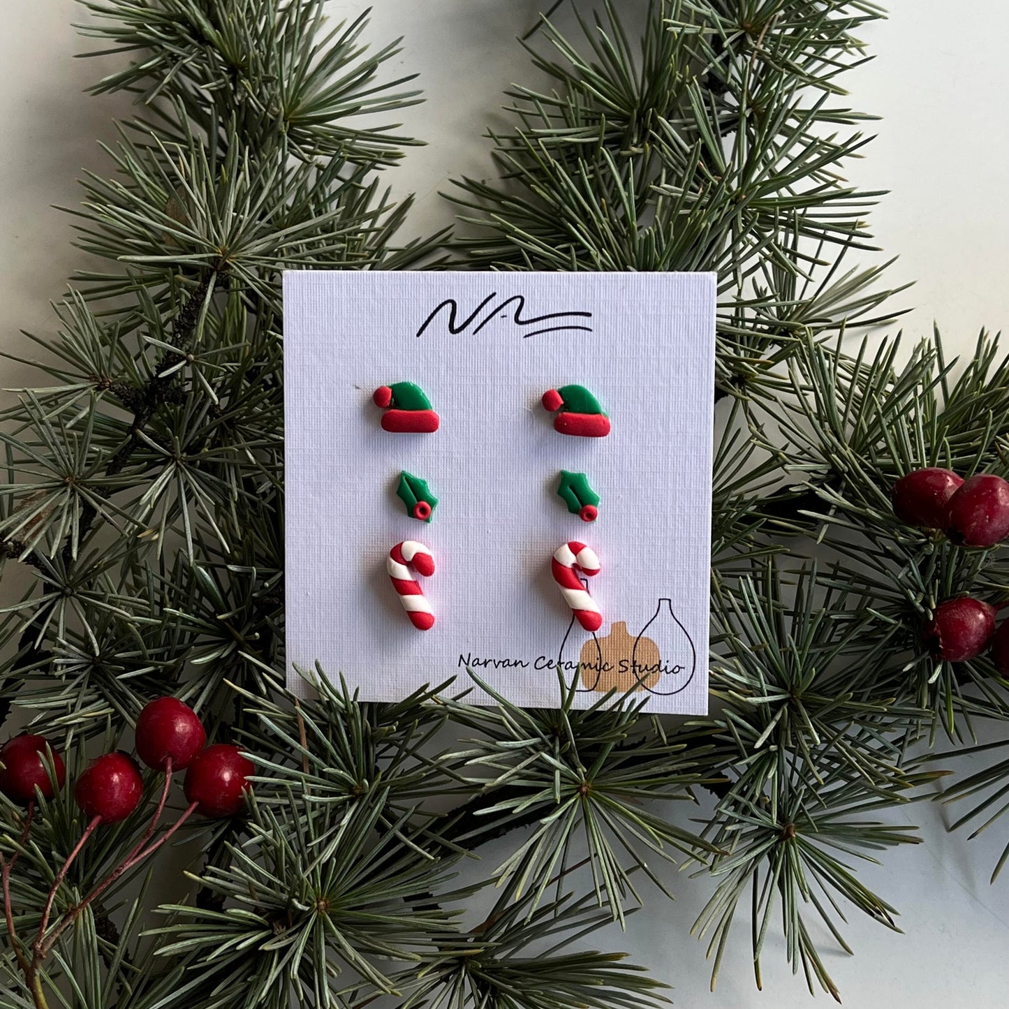 Weihnachtsohrringe Set