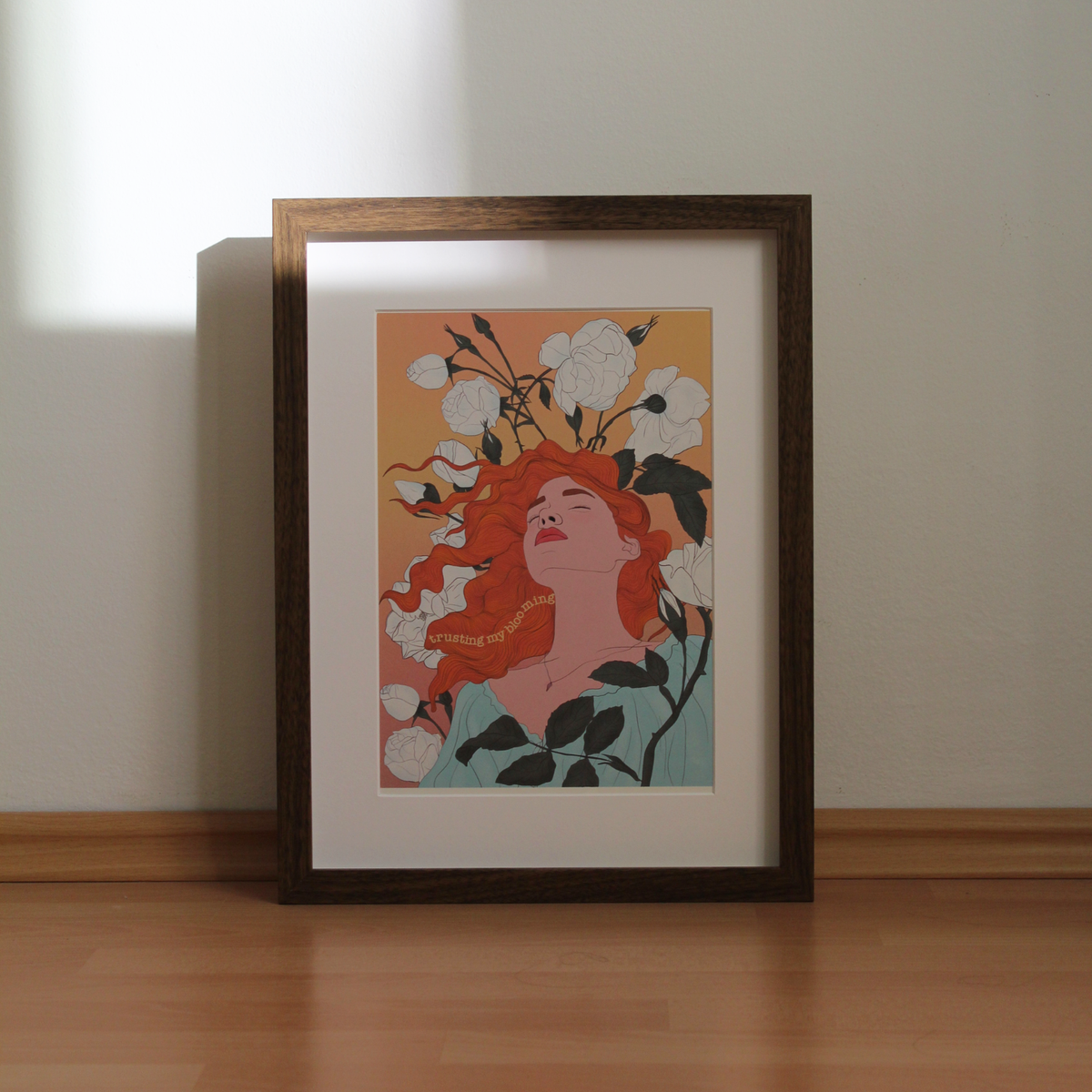 A4 Print - A Woman in Bloom von Ayseratopia