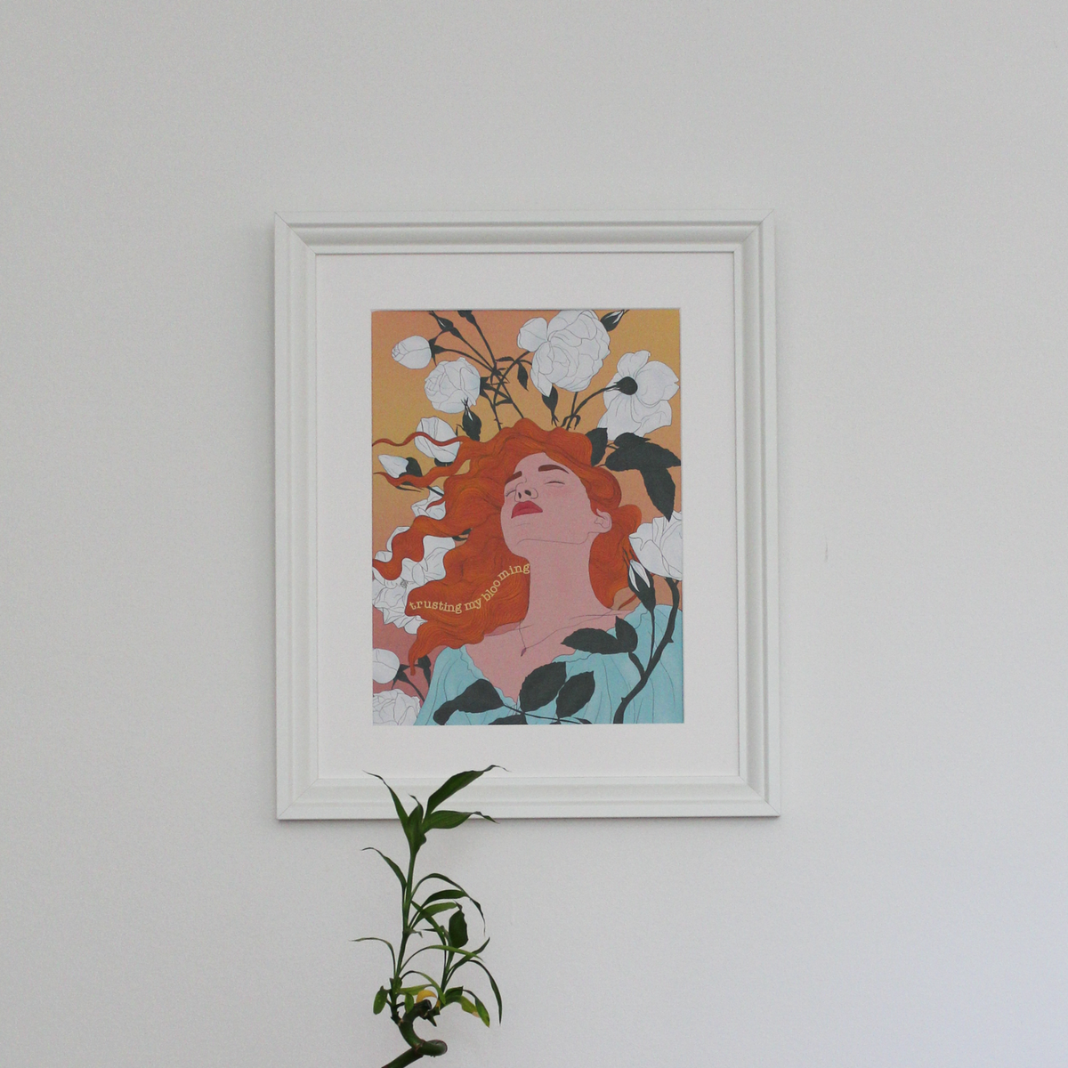A4 Print - A Woman in Bloom von Ayseratopia