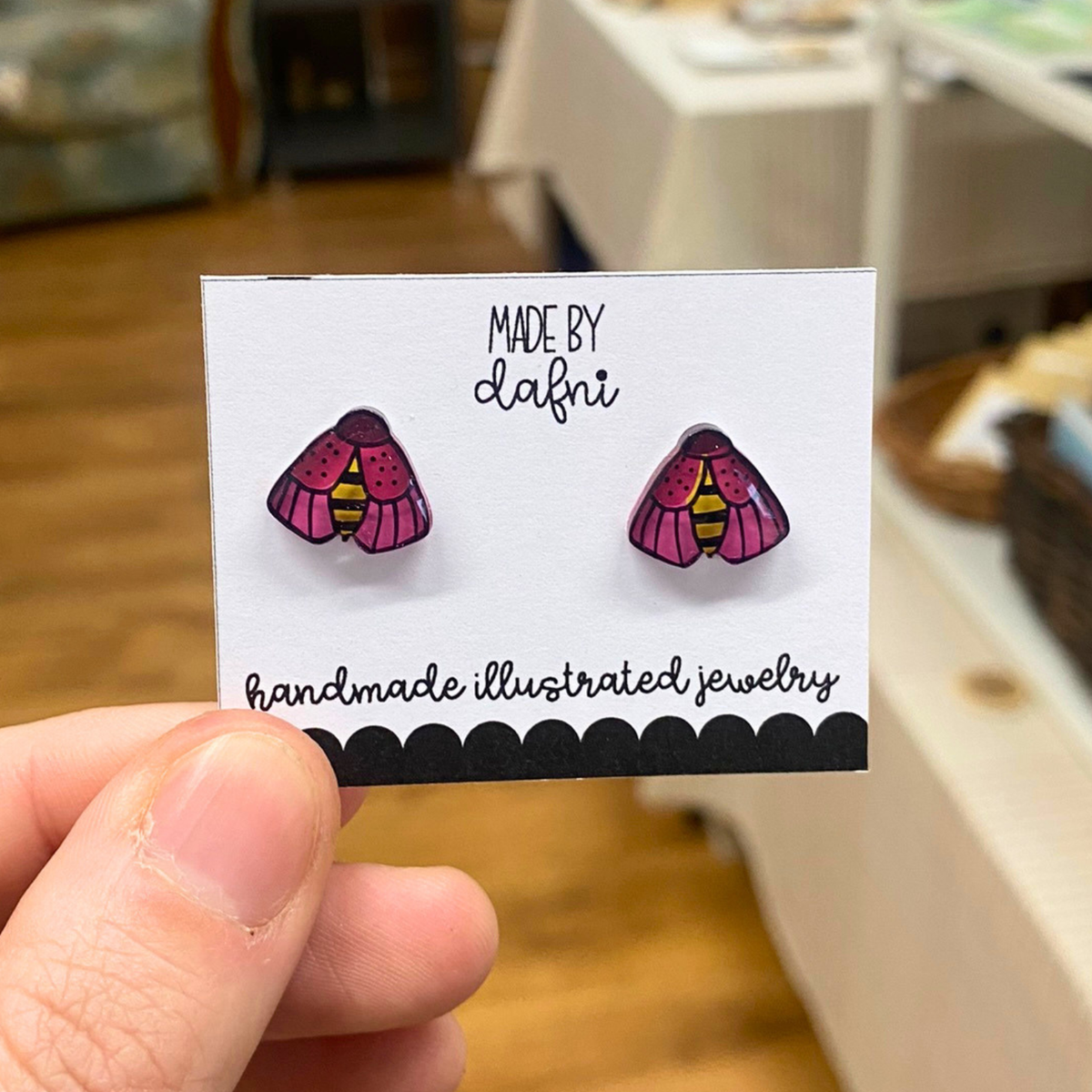 Ohrstecker Fliege von madebydafni
