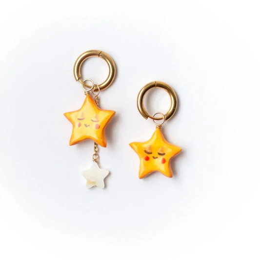 Ohrringe Sterne gold von Studio Sunbird