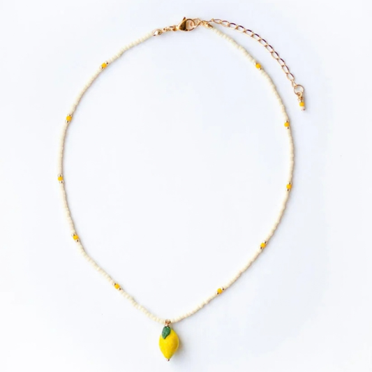 Zitronen Kette gold von Studio Sunbird