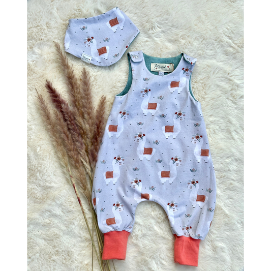 Baby-Set Strampler + Halstuch Alpaka Bio Größe 68 von LAROAH