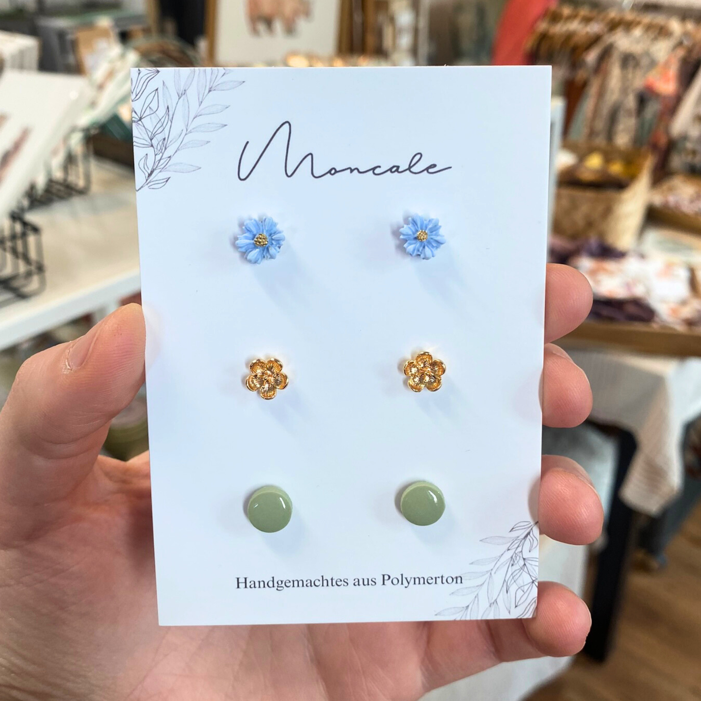 3er Set Ohrringe aus Polymerton von Moncale