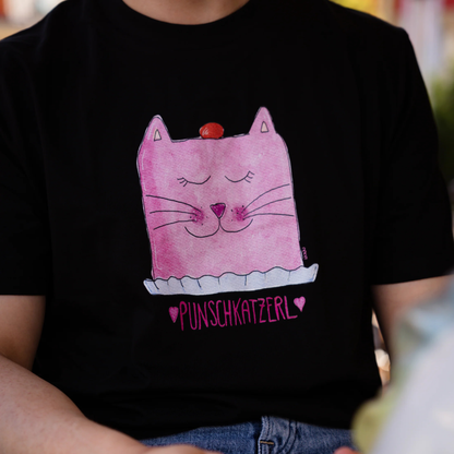 Punschkatzerl T-Shirt schwarz