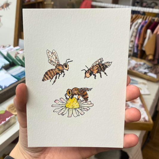 Bienen Postkarte von JT.art