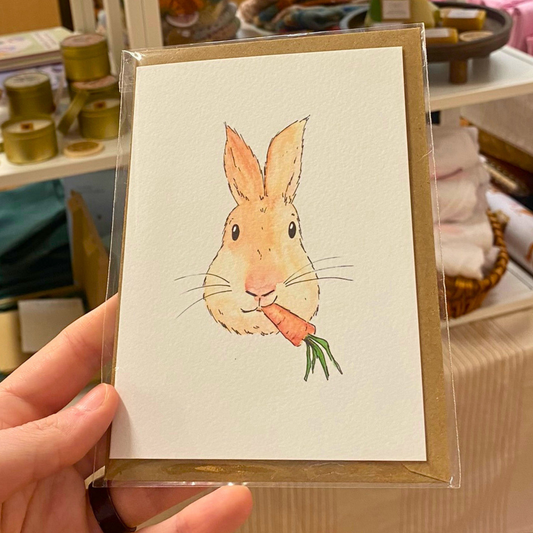 Grußkarte Hase von JT.art