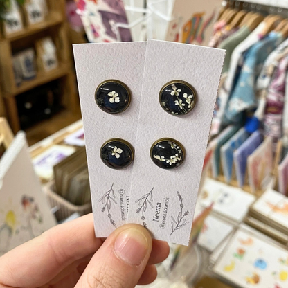 Ohrstecker Dolde Blau (OstDB) von Neema Schmuck