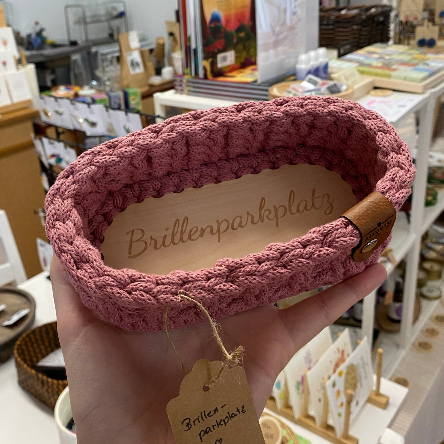 Brillenparkplatz rosa von Handmade by PINI