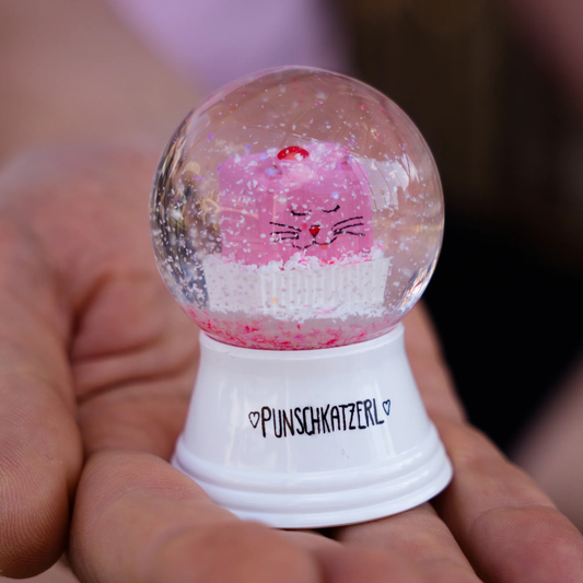 Punschkatzerl Schneekugel von Wuwu