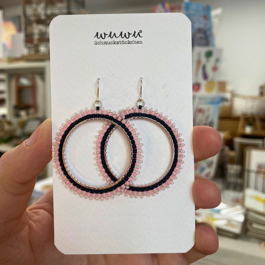 Ohrring roser Hoop von Wuwu