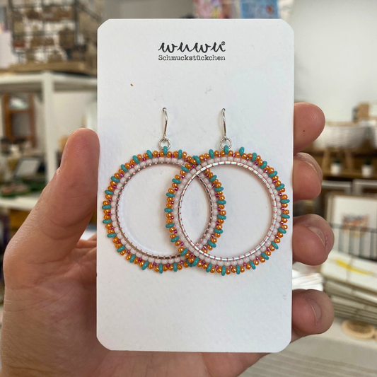 Ohrring türkiser Hoop von Wuwu
