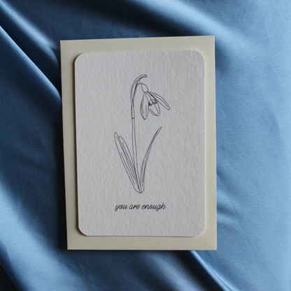 Kunstkarte You Are Enough von Ayseratopia