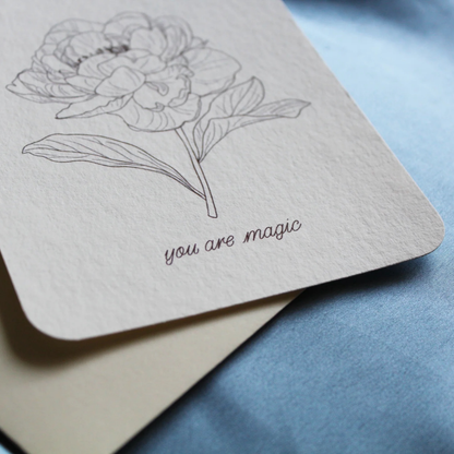 Kunstkarte You Are Magic von Ayseratopia