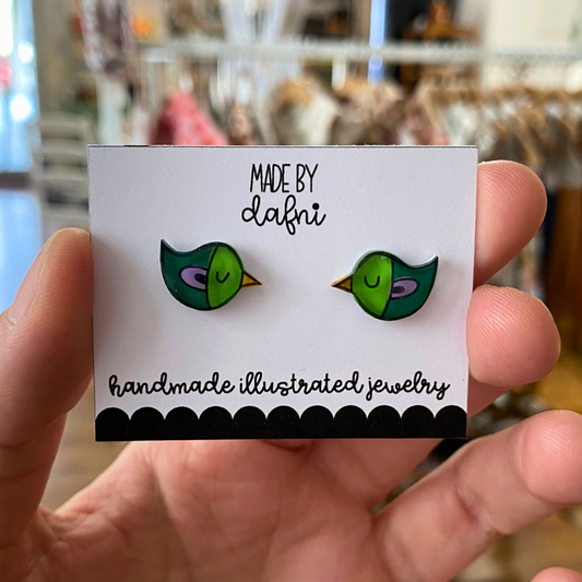 Ohrstecker Vögelchen von madebydafni