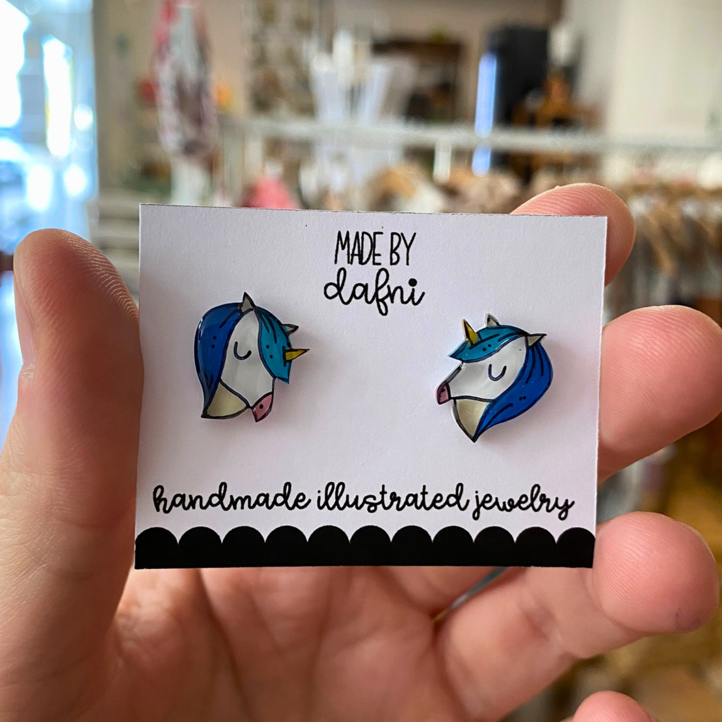 Ohrstecker Einhorn von madebydafni