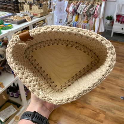 Eckkörbchen mittel beige von Handmade by PINI