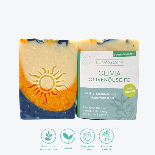 Olivia Olivenölseife 100g von Lunasoaps