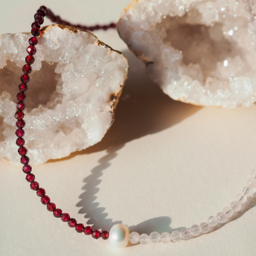 Kristall Ketten von rosy cheeks jewelry