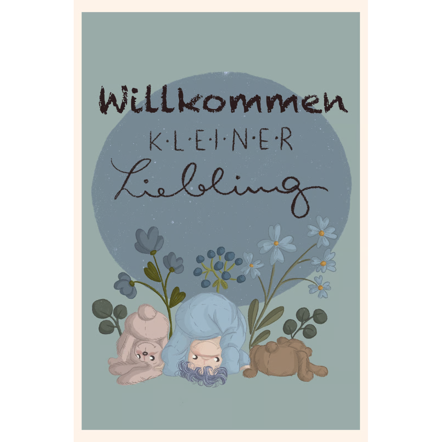 Willkommen kleiner Liebling - Grußkarten von Benito und Maus