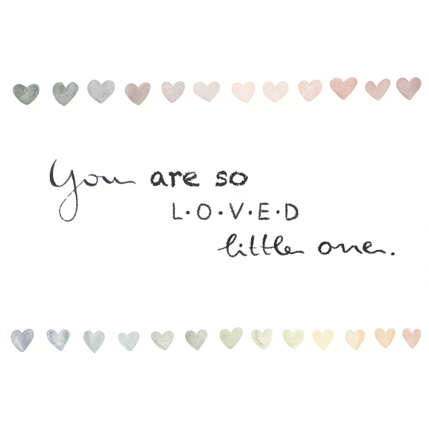 You are so loved little one - Grußkarten von Benito und Maus